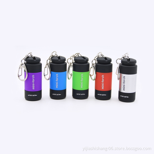 2019 Hot Selling Portable Mini USB Torch Rechargeable LED Flashlight Keychain USB Lamp